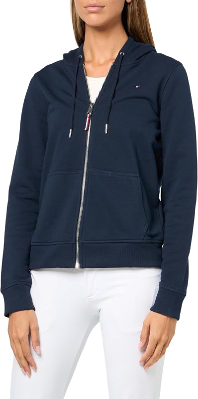 buzo con capucha y cremallera completa para mujer