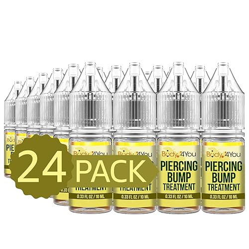 BodyJ4You Tratamiento de bultos para piercing, eliminación de queloides que se encoge, cicatrices calmantes para la piel, oreja, nariz, ombligo,