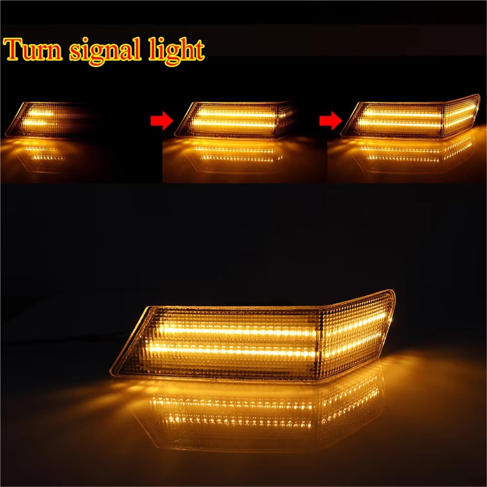 Genérico intermitente automóvil Para Jeep Para Patriot 2007-2017 Parachoques Delantero Coche Esquina Luces LED Blancas DRL Estacionamiento Ámbar Señal Giro 12V(Smoked Lens)