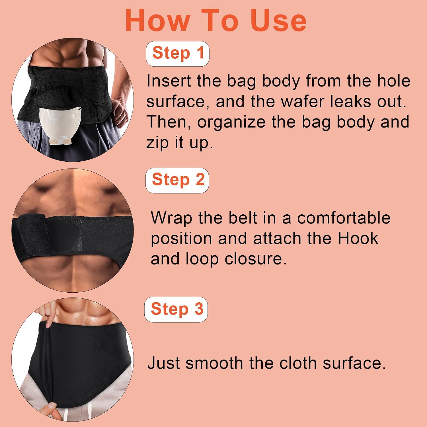 Ostomy Belt,Ostomy Supplies | Colostomy Ostomy Bag Covers for Sports | Ileostomy Belt for Men & Women | Ostomy Wrap Abdomen | Inner Pocket to Hold Ostomy Pouch