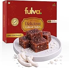 Fulva Dry Coconut Halwa 200g, Authentic Kozhikoden Halwa, Traditional Kerala Sweet, Soft Chewy, Indian Dessert Sweet, Festival, Gifting & Celebration Coconut Dessert