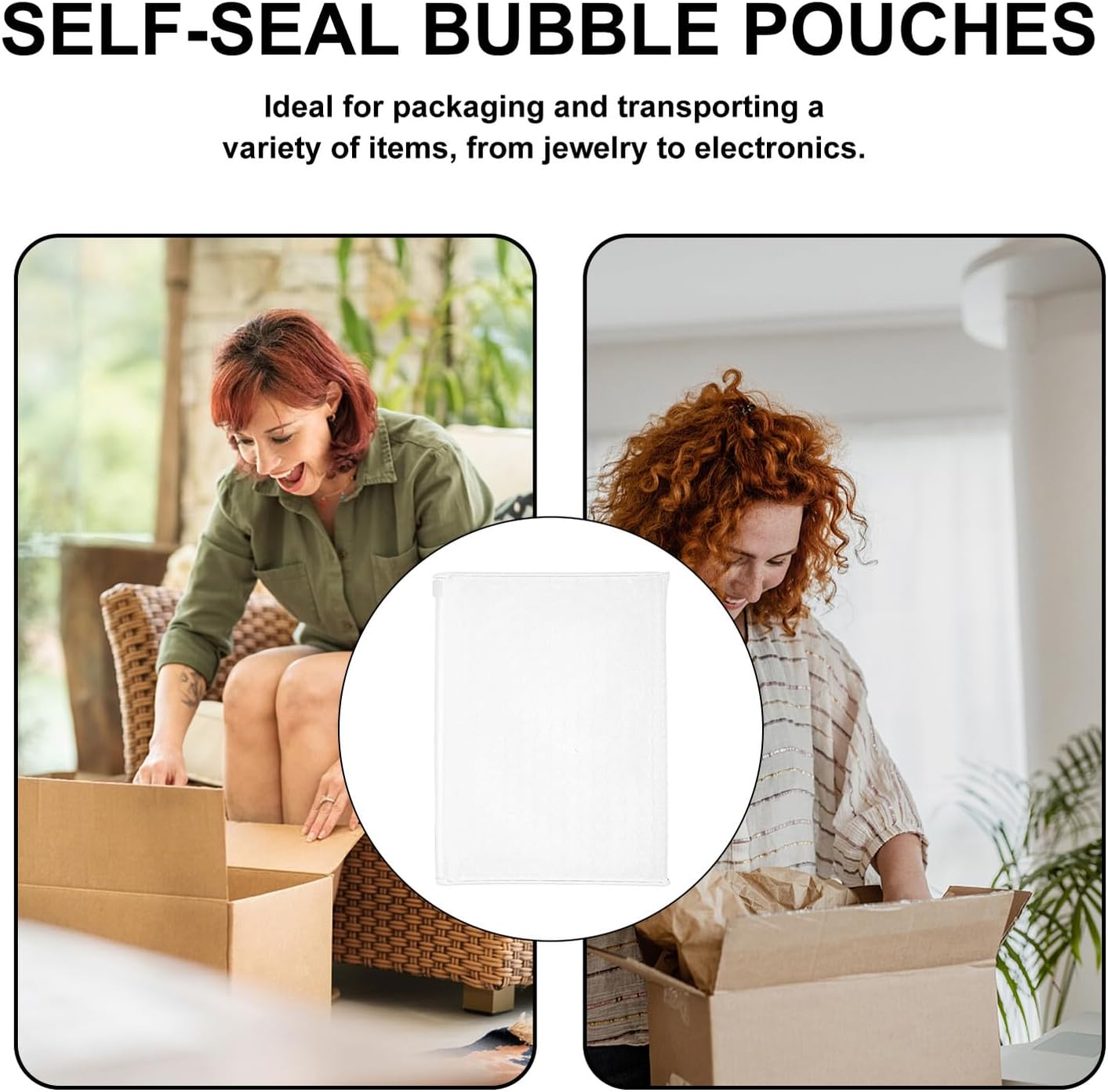 10pcs Self-seal Bubble Cushioning Pouches 21x16cm 0.25mm Thick Protective Bubble Bags for Shipping, Transport, and Storage