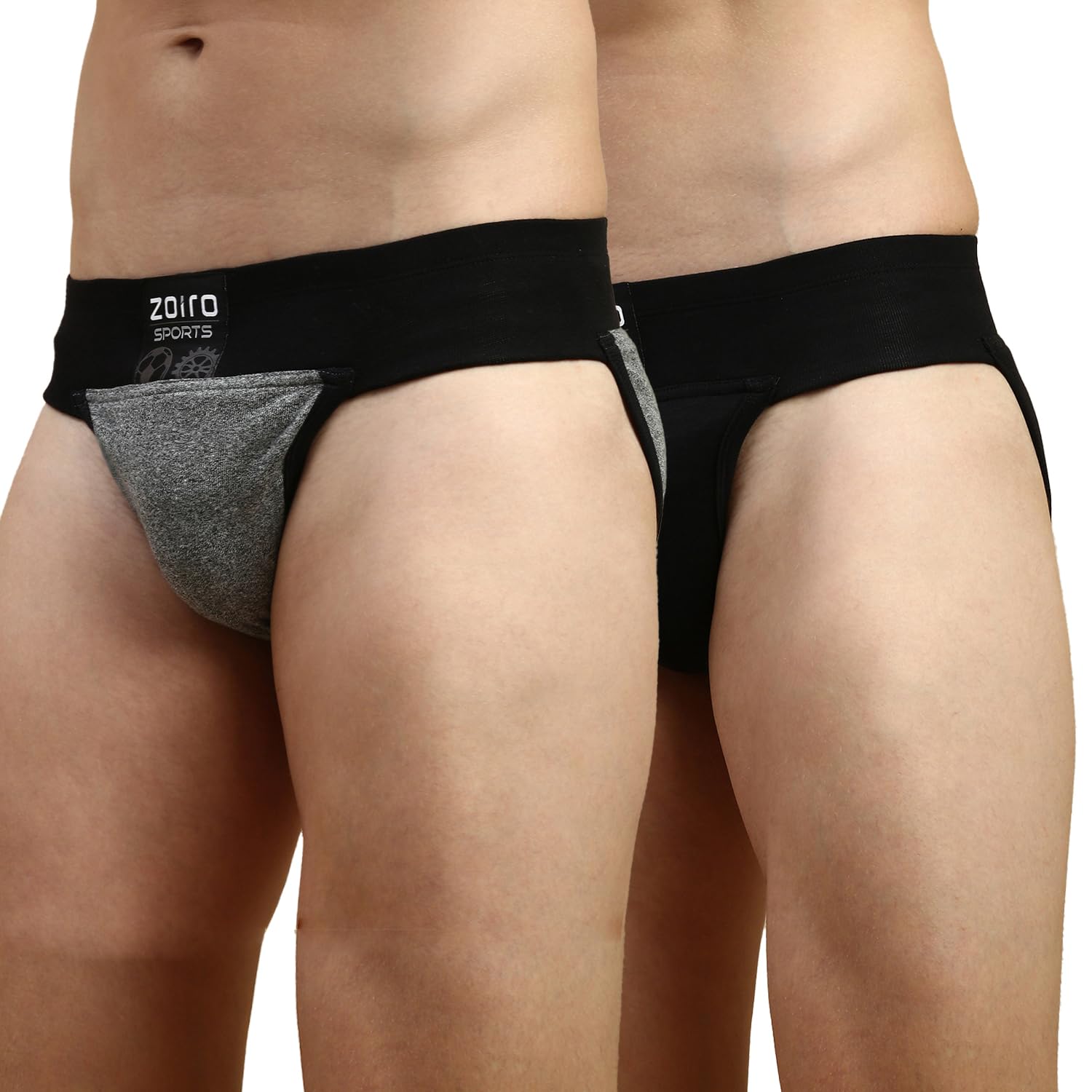 Zoiro Men's Aniti Odor and Dry Patch Gym Supporter Pack of 2