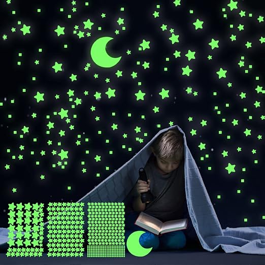 Autocollants Muraux Phosphorescents Planètes Et Étoiles - Décoration Chambre Enfant Bébé Fluorescent