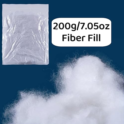 Miniatura 2 de UXPEYIC Relleno de fibra de poliéster de 28.2 onzas, relleno de almohada de alta resistencia, relleno de fibra de algodón de alta resistencia para
