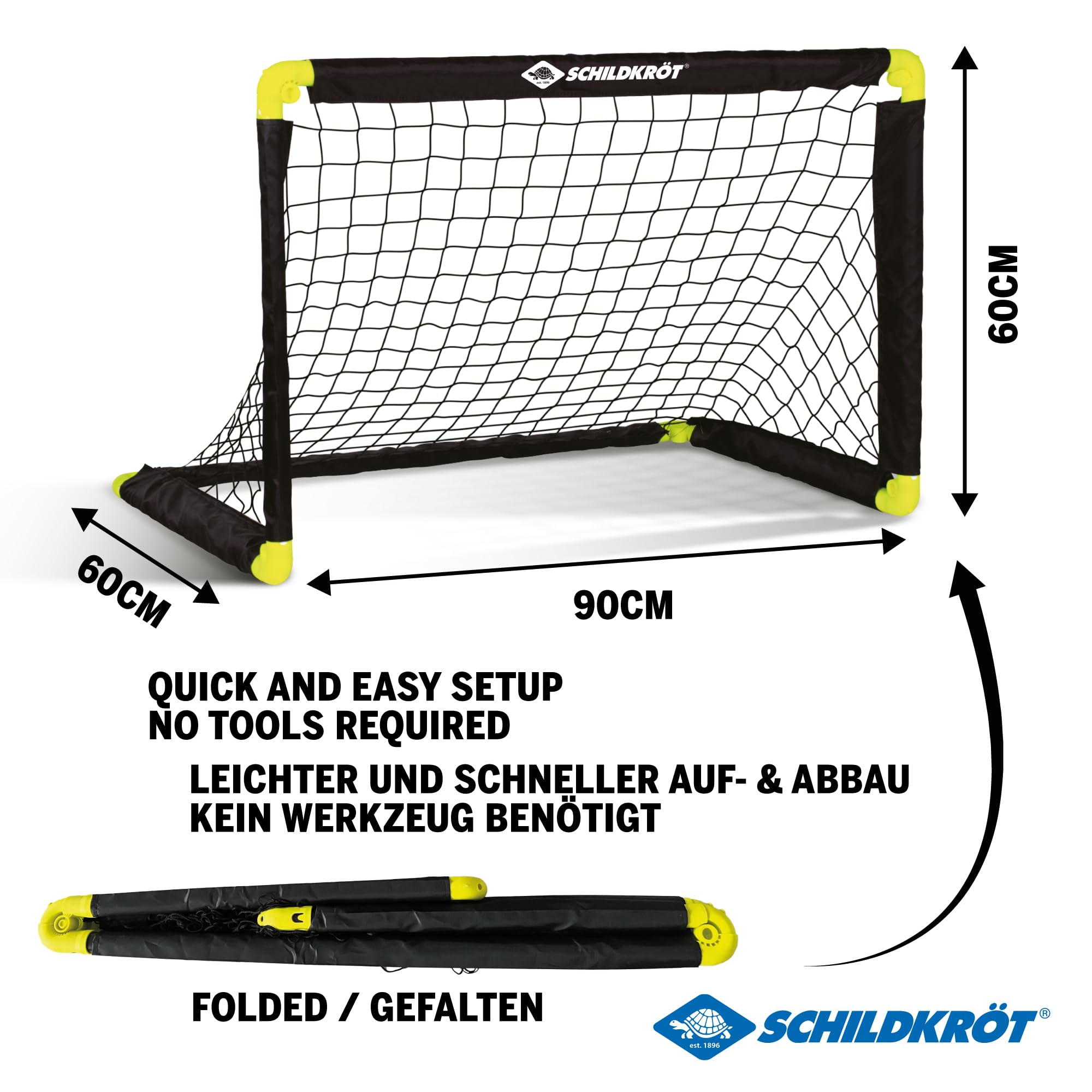 Visiter la boutique Schildkröt SCHILDKRÖT Folding Soccer Goal (1 But Pliable in use