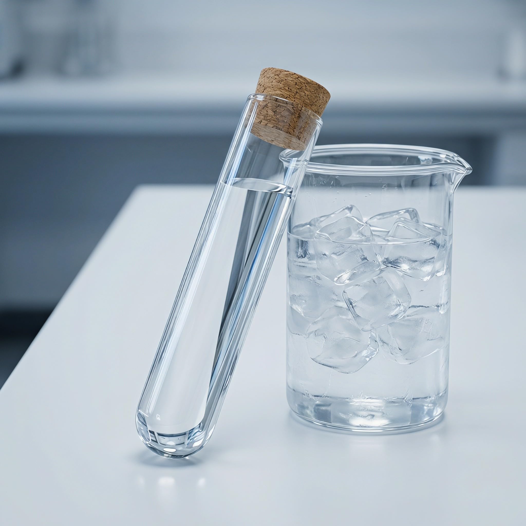 Lurrose 50 szt. szklanych probówek laboratoryjnych: 50 ml, przezroczyste, okrągłe probówki z korkami, szklana fiolka do przechowywania, eksperymenty naukowe, rozmnażanie roślin, majsterkowanie