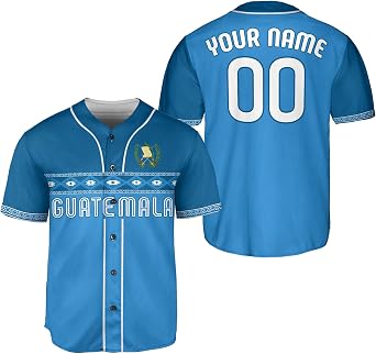 Custom Guatemala Jersey Baseball, Personalized Guatemala Jerseys for Men, Guatemala Baseball Jersey, Guatemala Shirt