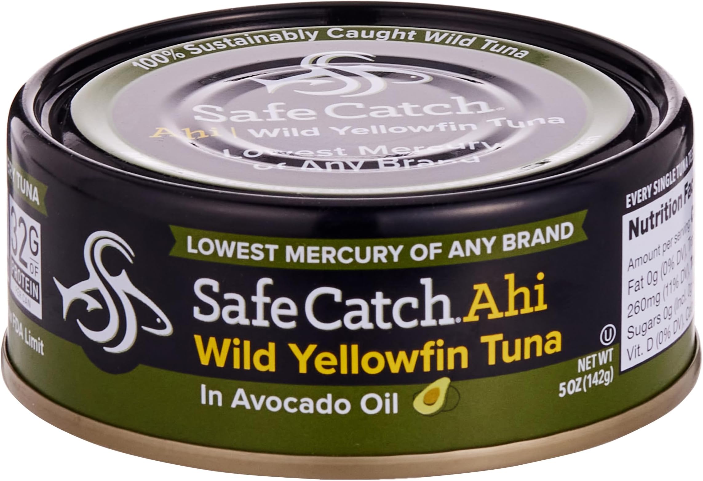 โ Safe Catch Ahi Wild Yellowfin Tuna In Avocado Oil 142g