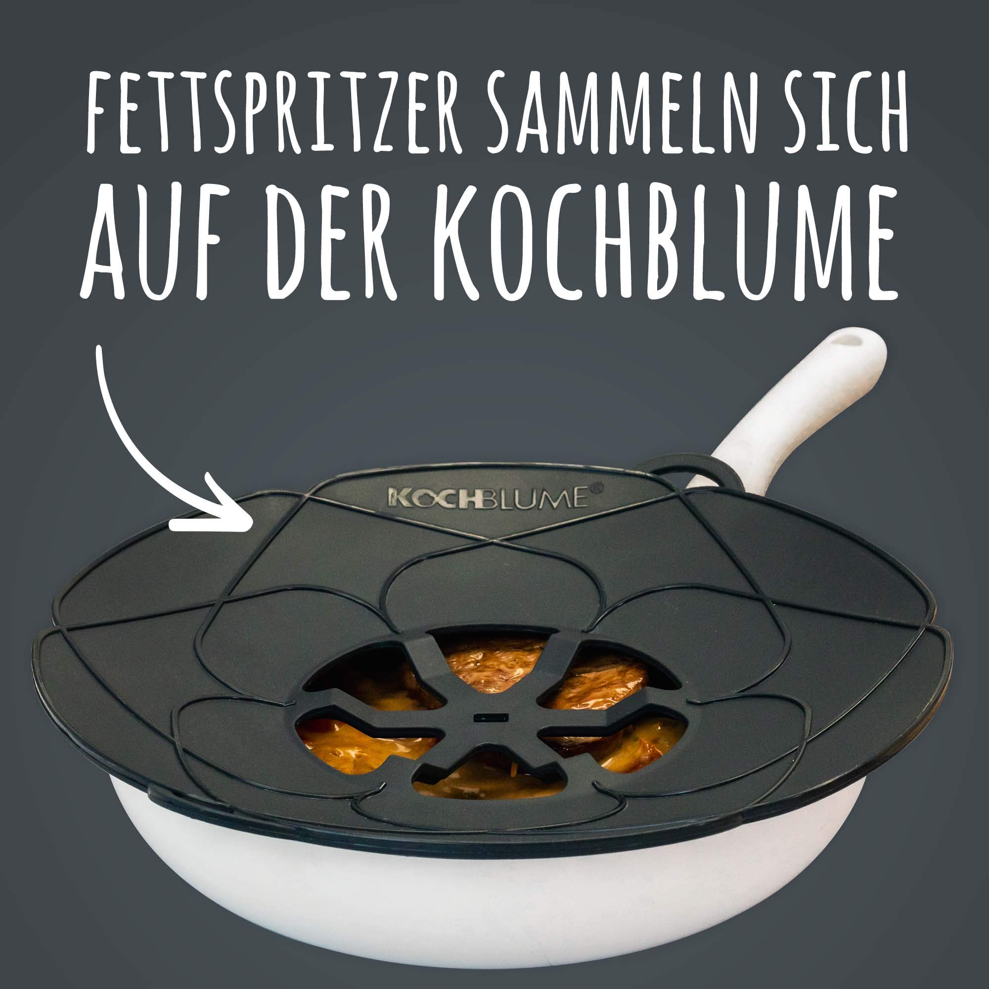 Kochblume das Origial, Silikon Überkochschutz für Töpfe und Pfannen Kochblume das Origial, Silikon Überkochschutz für Töpfe und Pfannen