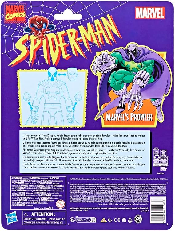 Marvel Legends Series Marvels Prowler, Spider-Man: The Animated Series 15-cm Action Figure