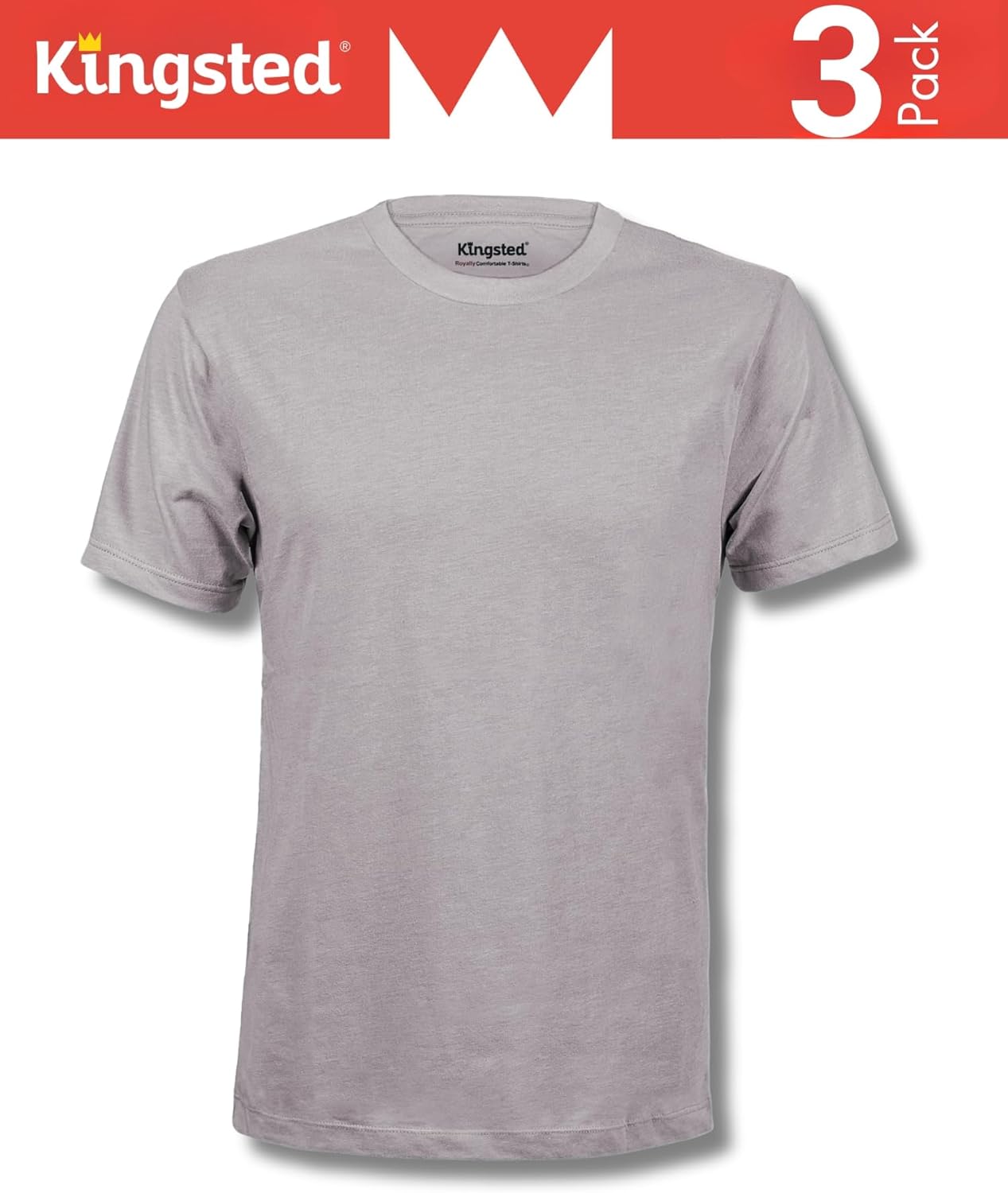 Kingsted T-Shirts for Men Pack - Royally Comfortable - Super Soft Premium Fabric - Well-Crafted Classic Tee - Image 4