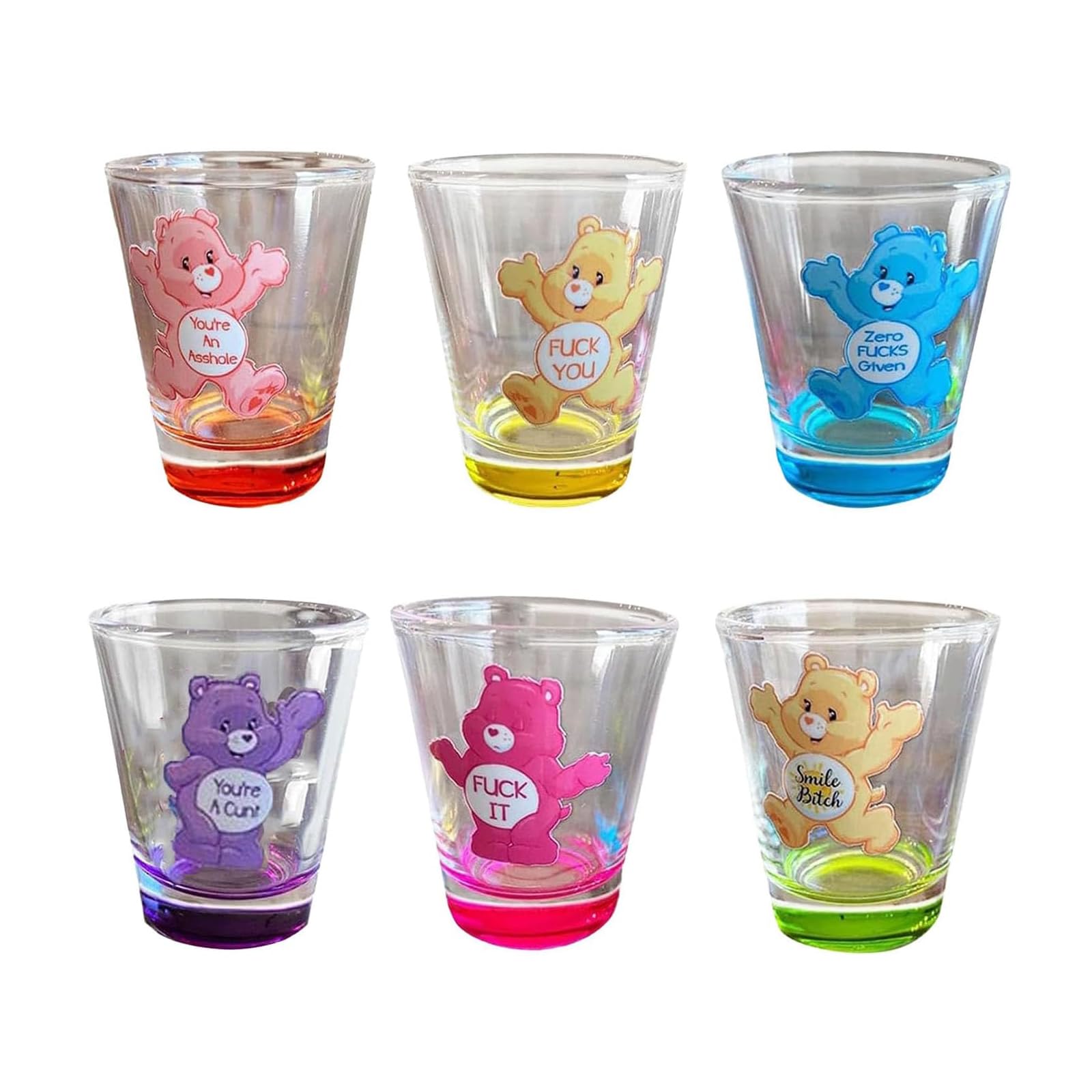 Verres à liqueur Swear Bears avec base lourde durable pour bar et restaurant