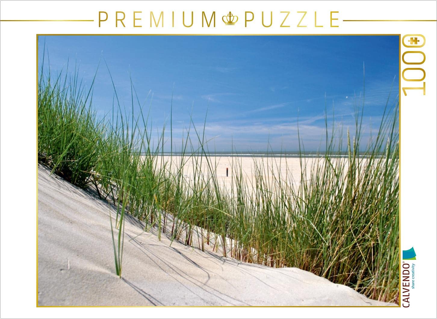 CALVENDO Puzzle „Strandgras, Treppe In Die Dünen“ – 1000 Teile, 64x48 Cm