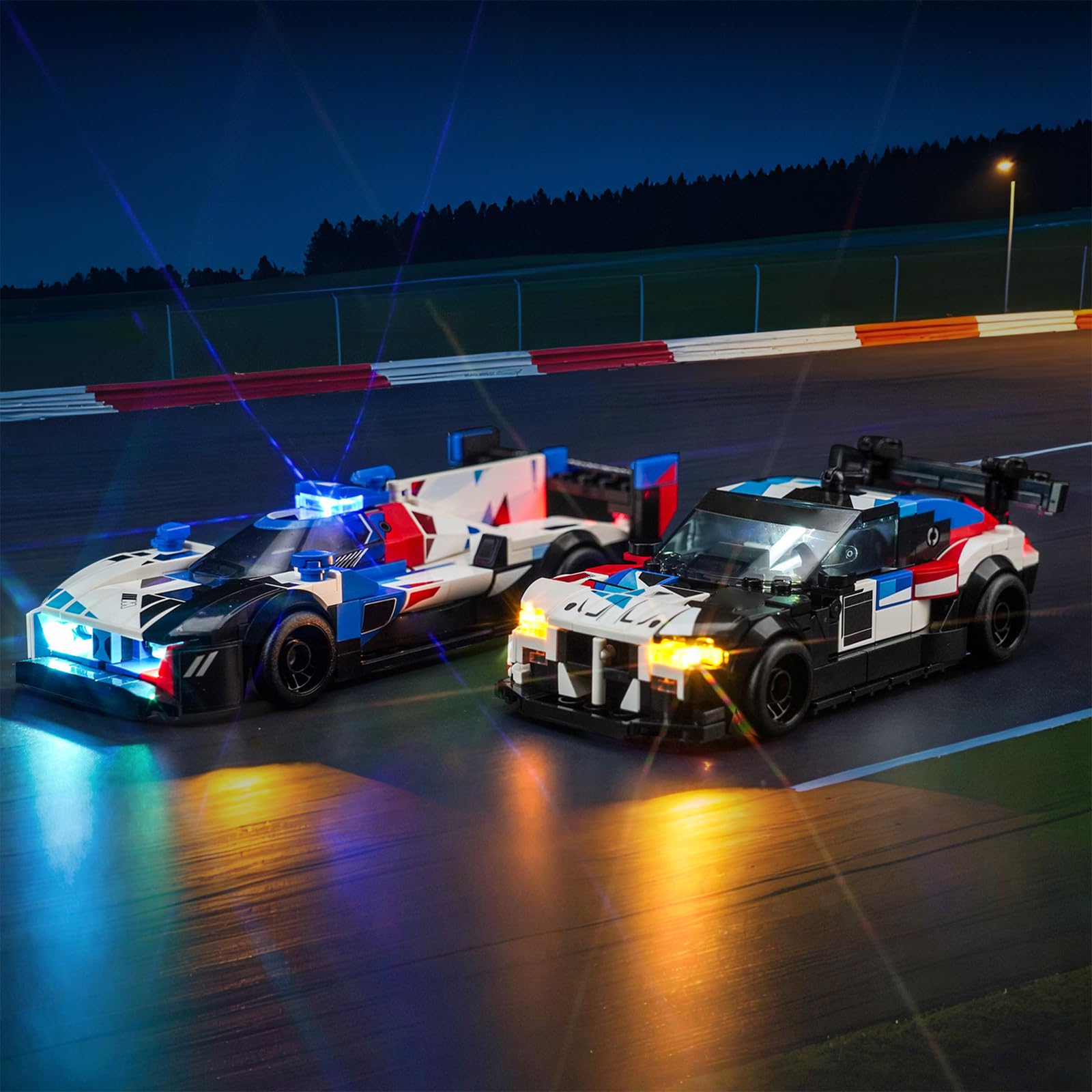 Juego de luces LED para Lego Speed Champions y coches de carreras BMW M4 GT3 y M Hybrid V8, iluminación decorativa para Lego 76922 — view 5