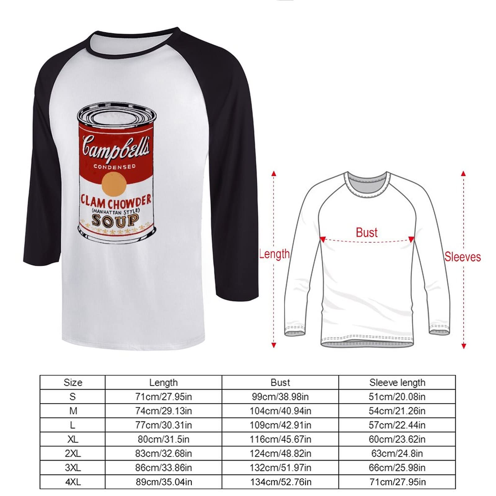 Amazon.co.jp: ラグランスリーブ アンディウォーホル Tシャツ メンズ 