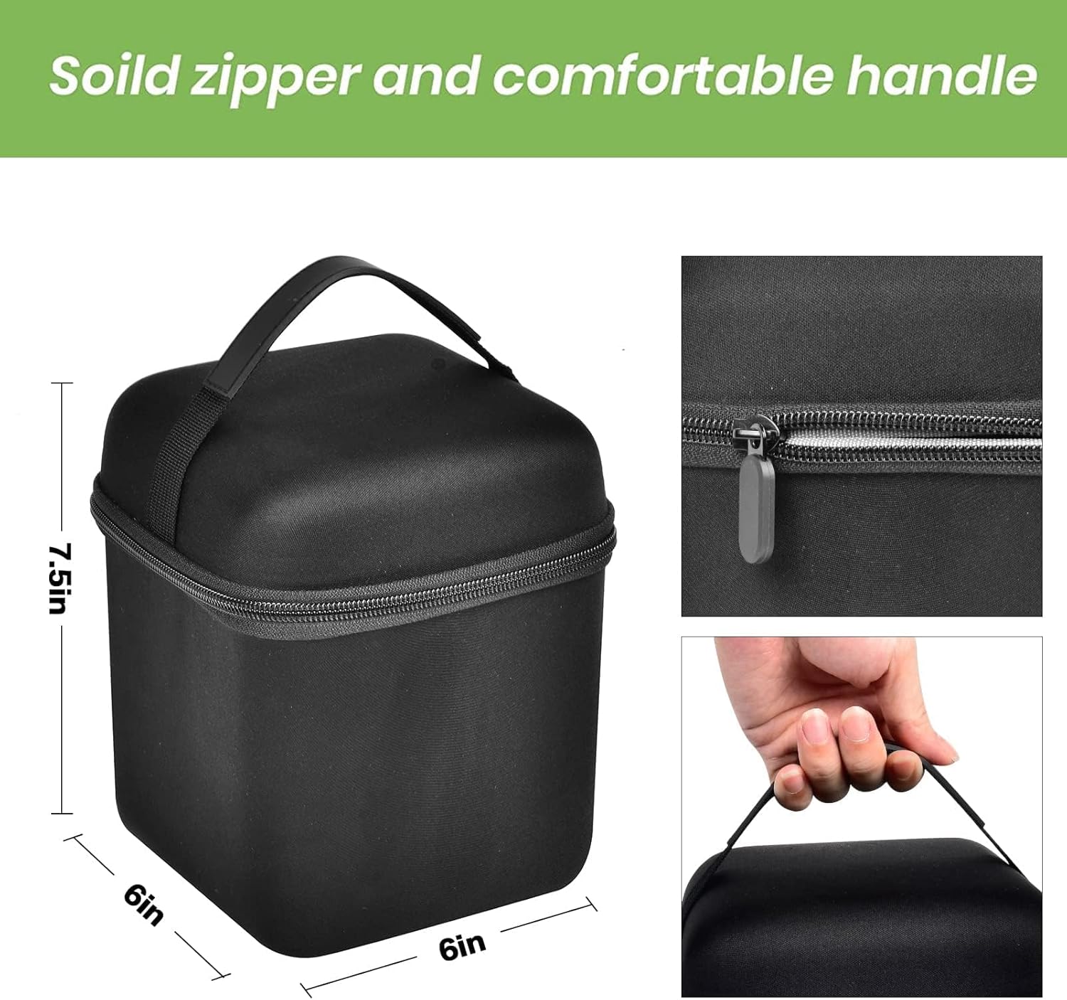 ALKOO Case for Toniebox 1/2 Audio Player, Storage Organizer for Yoto Player (3rd Gen.) Kids Audio Music Player, Travel Carrying Bag with Mesh Pocket for Figures/Characters/Cards - Box Only - Image 3