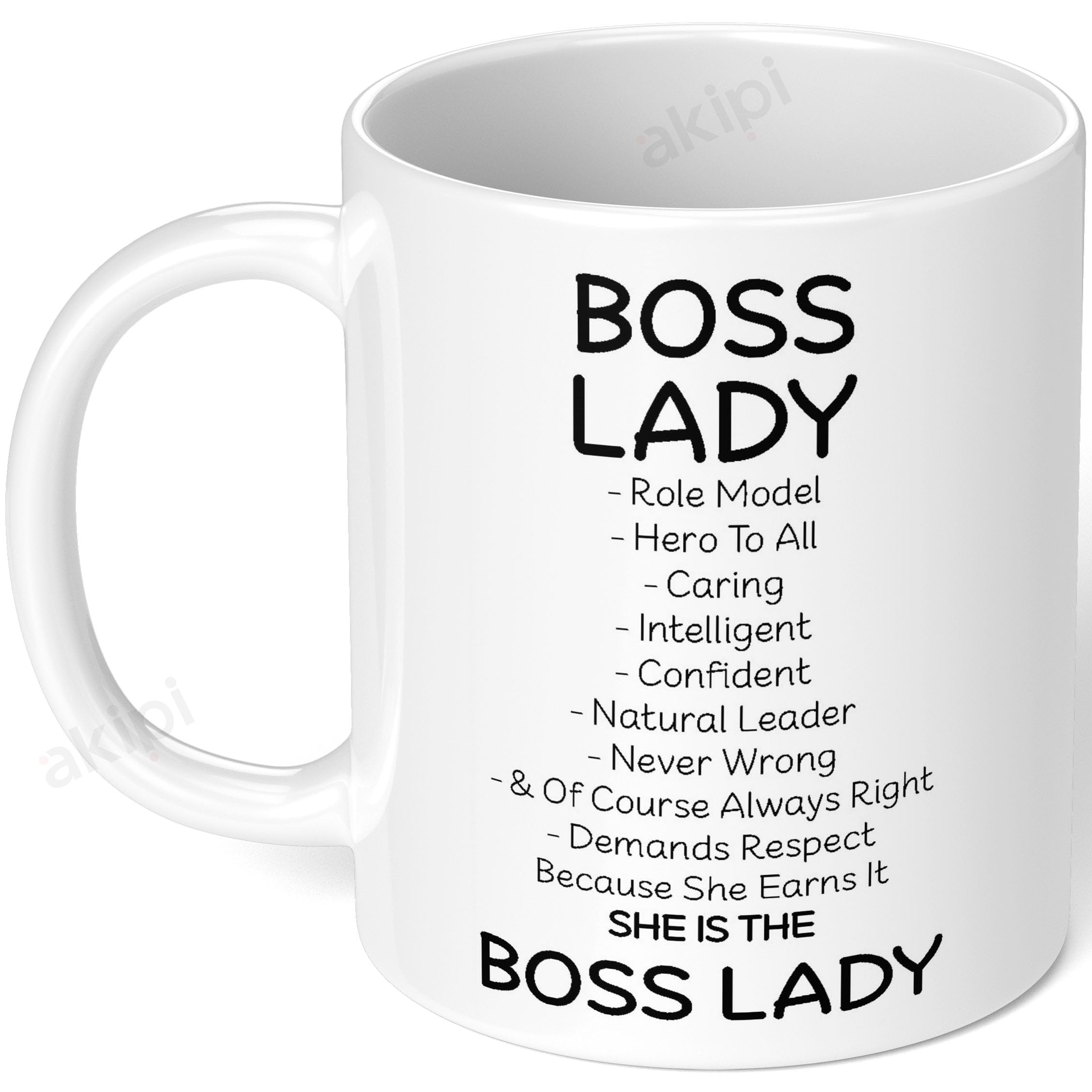 Boss Lady/The Office/Boss Lady Gifts/Best Boss Gifts for Women ARM123 Ceramic Coffee Mug 325ml