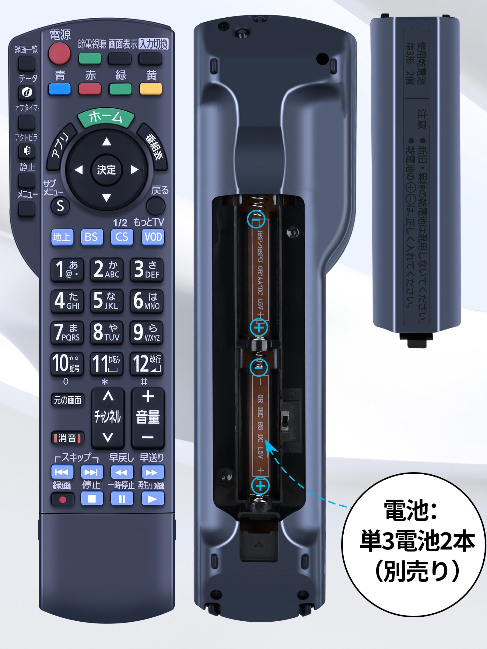 Amazon | テレビリモコン N2QAYB000983 for Panasonic パナソニック 