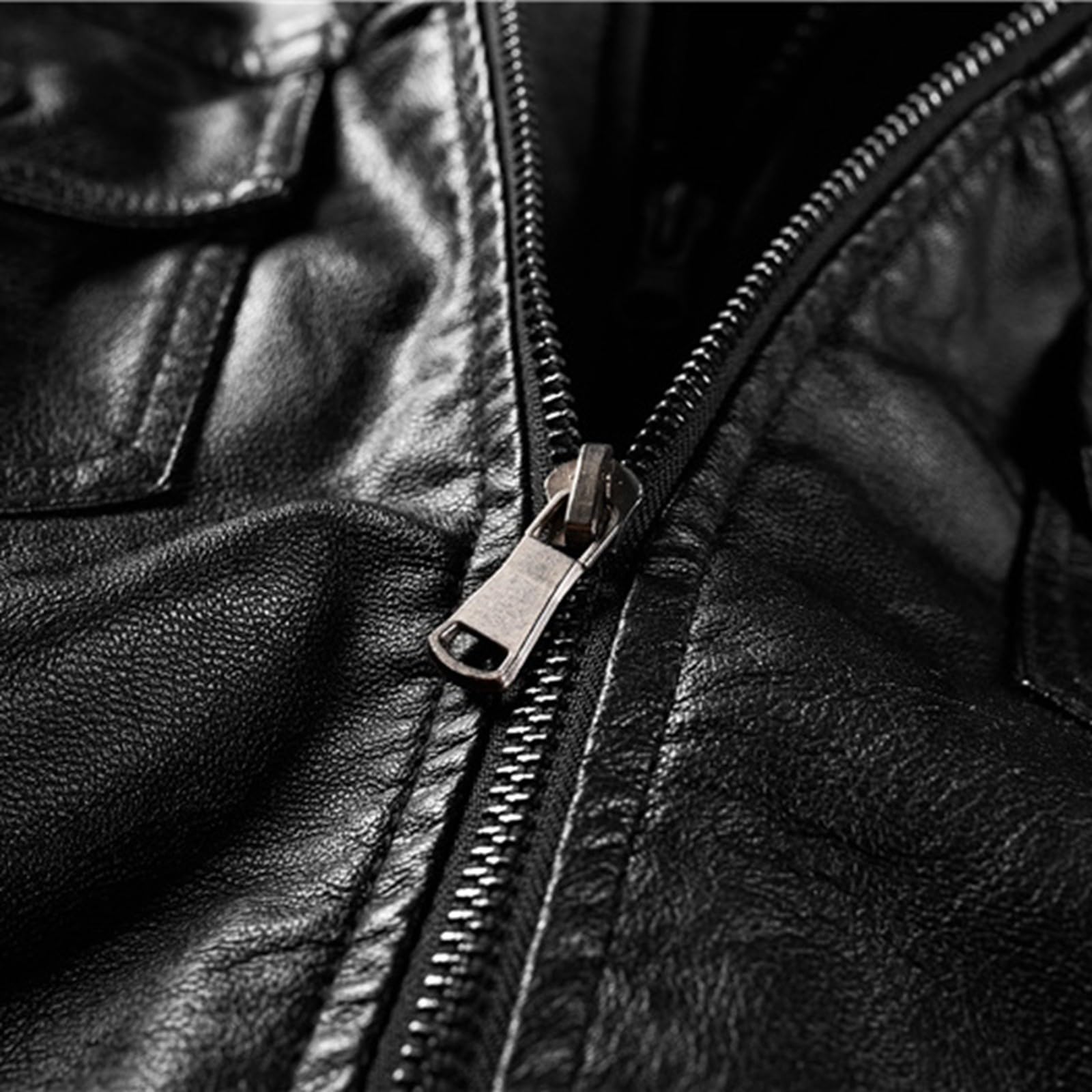 Damen Herbst/Winter Lederjacke Kurz Cropped Hoodie Abnehmbar Gefüttert Moto Jacke Frauen Übergröße Pullover Mantel