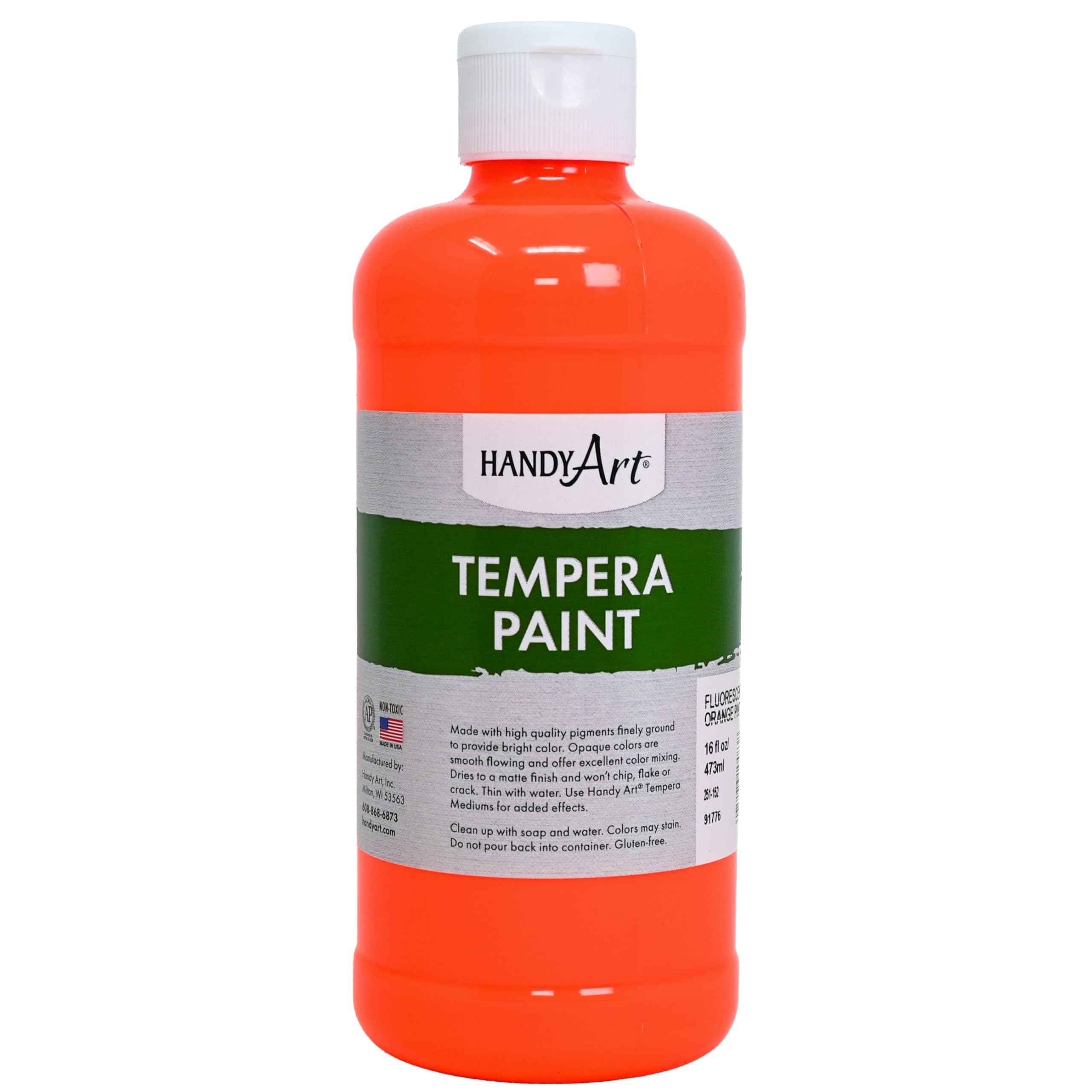 Handy Art Premium Tempera Paint, Blue, 16 oz Pint Bottle — view 33