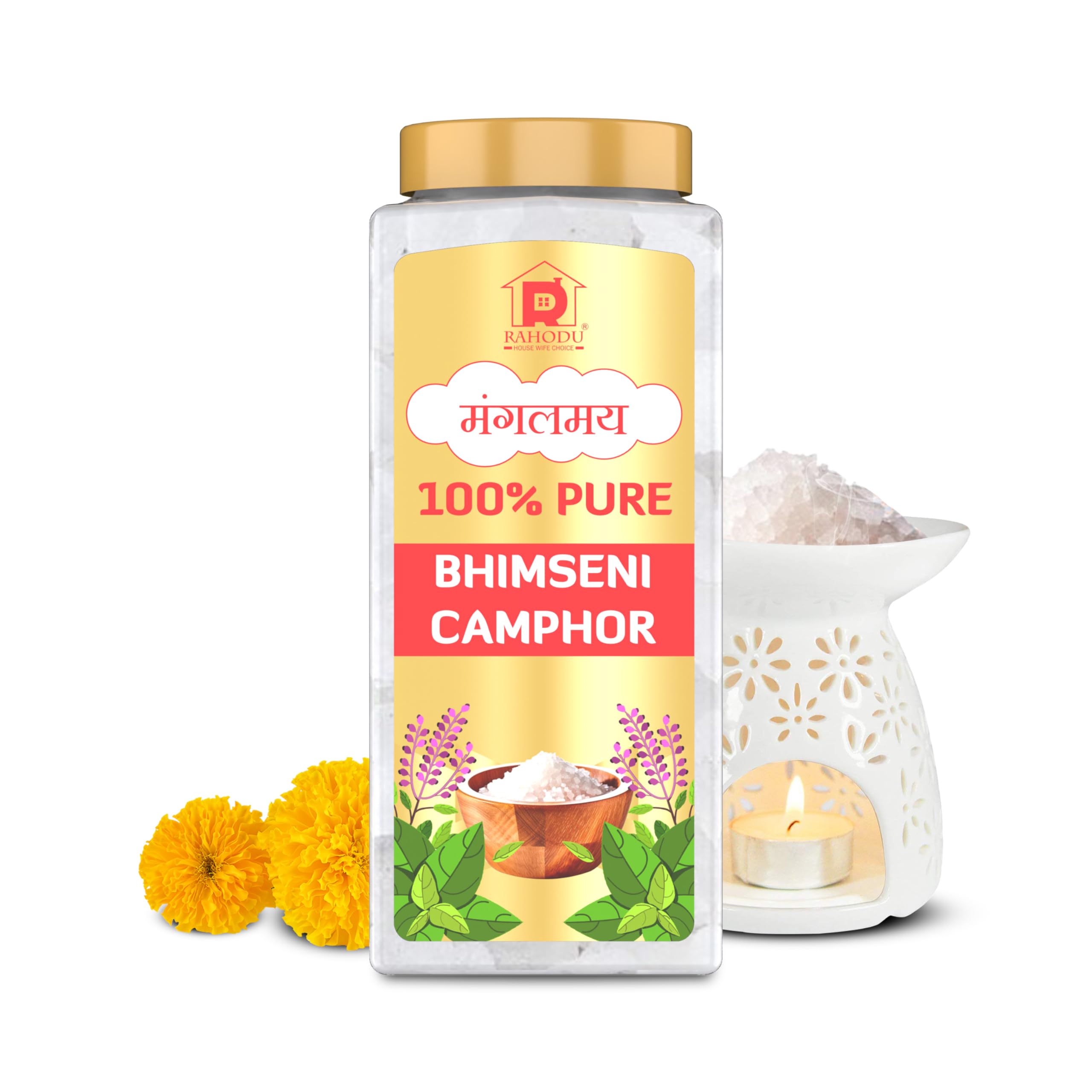 RAHODU Pure Bhimseni Camphor Kapoor/Kapur Jar (100g) | 100% Pure Camphor Purifying & Pleasant Fragrance for Pooja, Hawan, Air Freshener | Unadulterated Camphor- Bhimseni Camphor (100gm) (B0CMM2X18N) Amazon Price History, Amazon Price Tracker