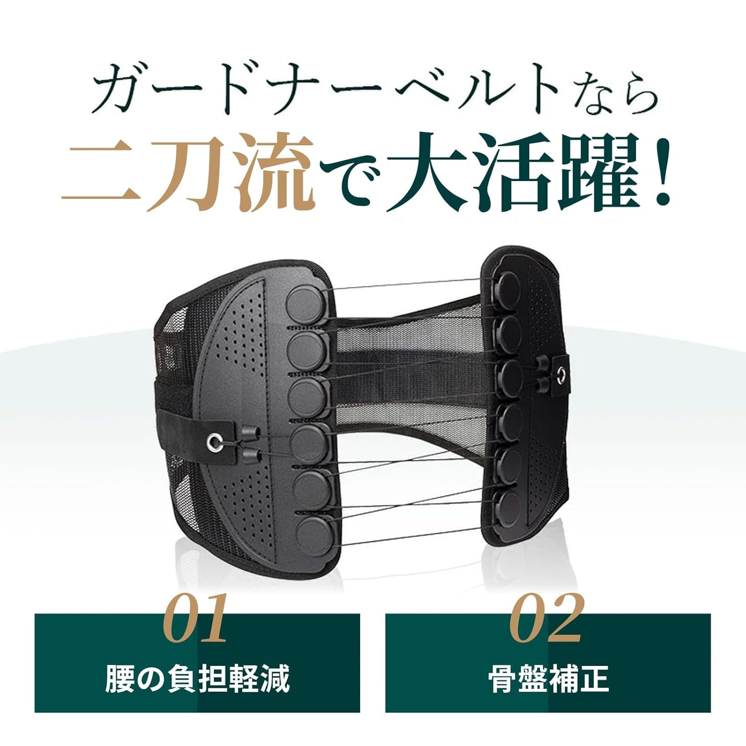 ガードナーベルト 腰サポーター コルセット 骨盤ベルト