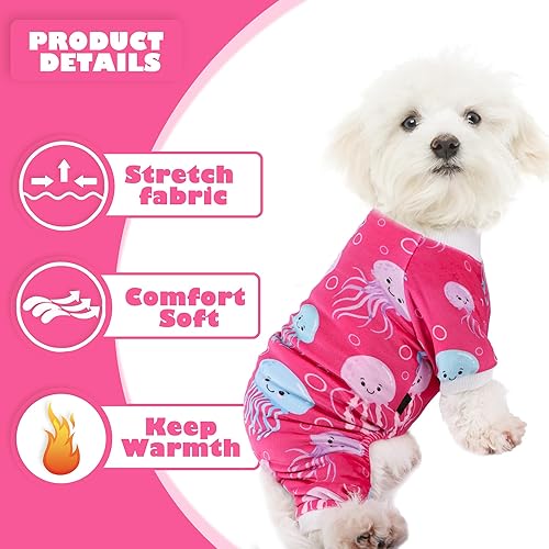 Miniatura 2 de Pijamas para perros pequeños, ropa para cachorros, ropa para perros pequeños, ropa para perros pequeños, pijamas para perros hembras, ropa de otoño