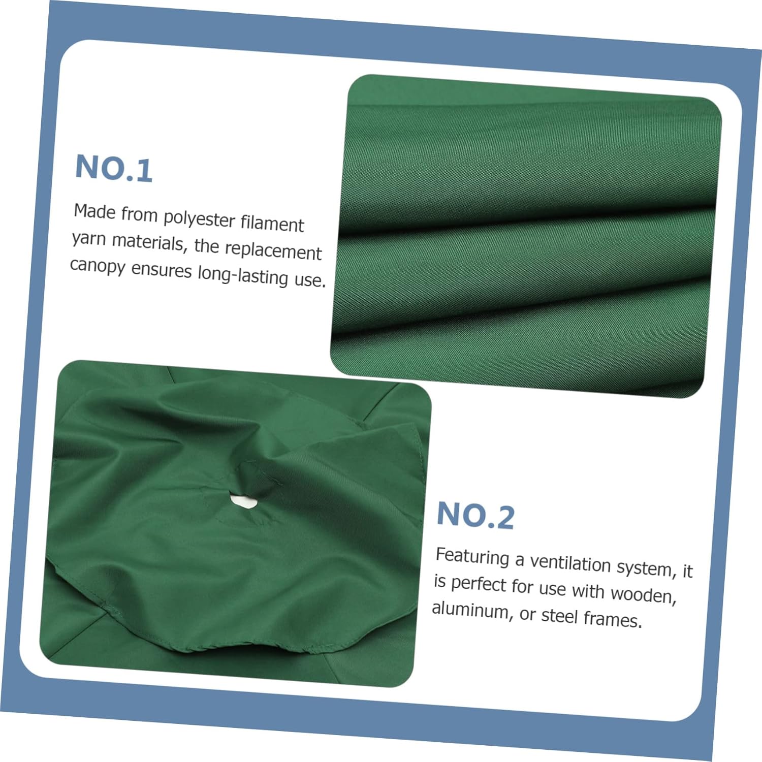 Patio Umbrella Canopy Replacement Umbrella Cover Uv Blocking Durable Fabric