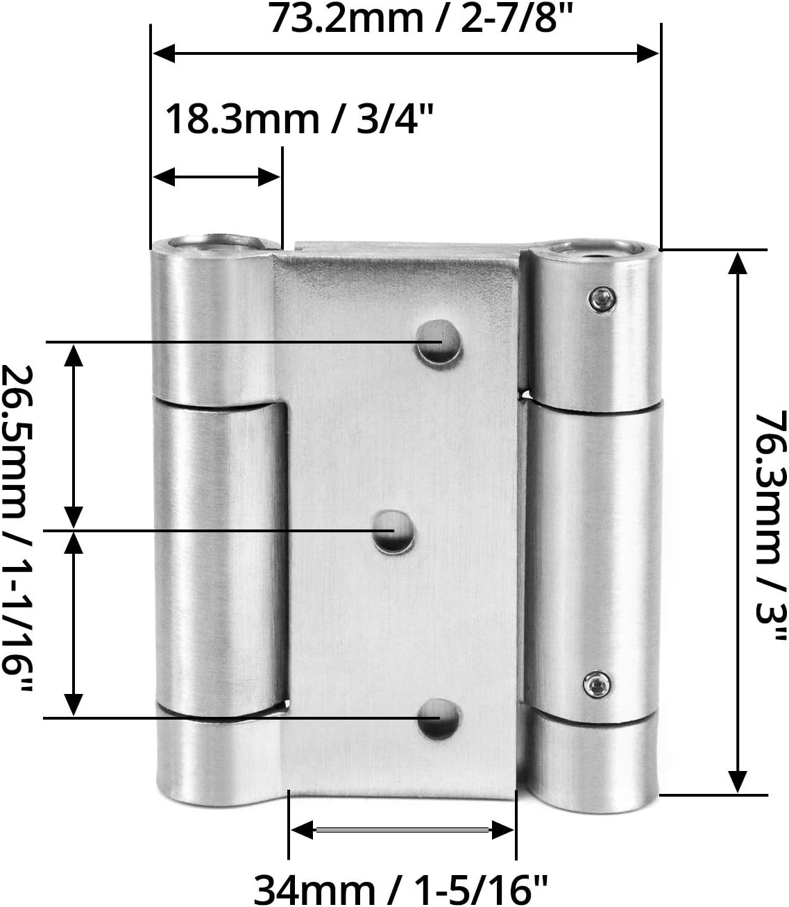 QWORK Double Action Spring Door Hinge
