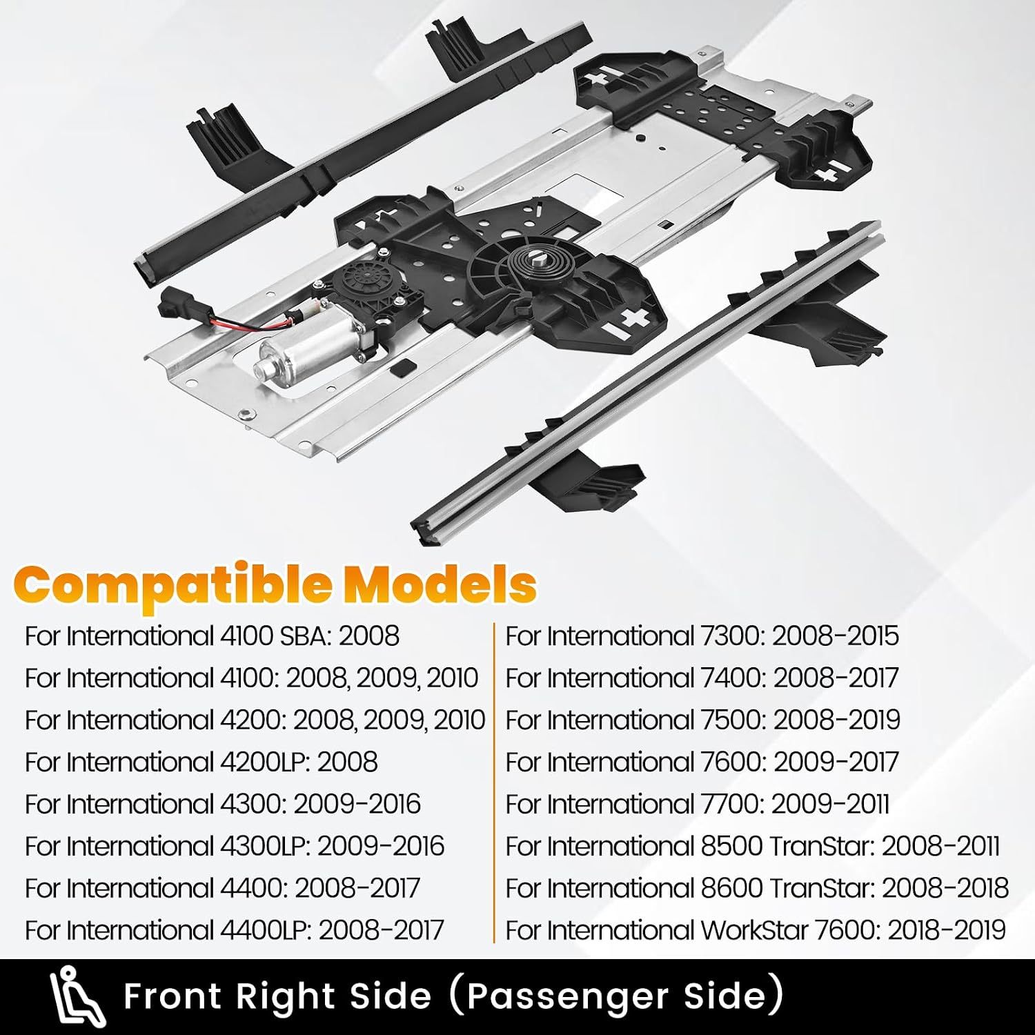 741-5503 Front Passenger Side Window Regulator Fit for International Truck