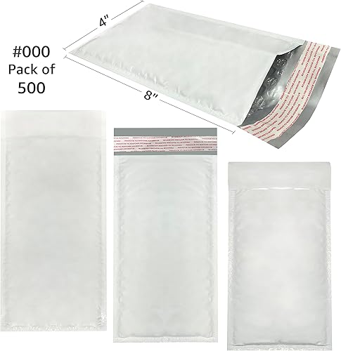 Miniatura 32 de Sobres acolchados de burbujas de polietileno – (250 unidades, #0 – 6 x 10 pulgadas) paquete y envío – autosellado estándar industrial producto