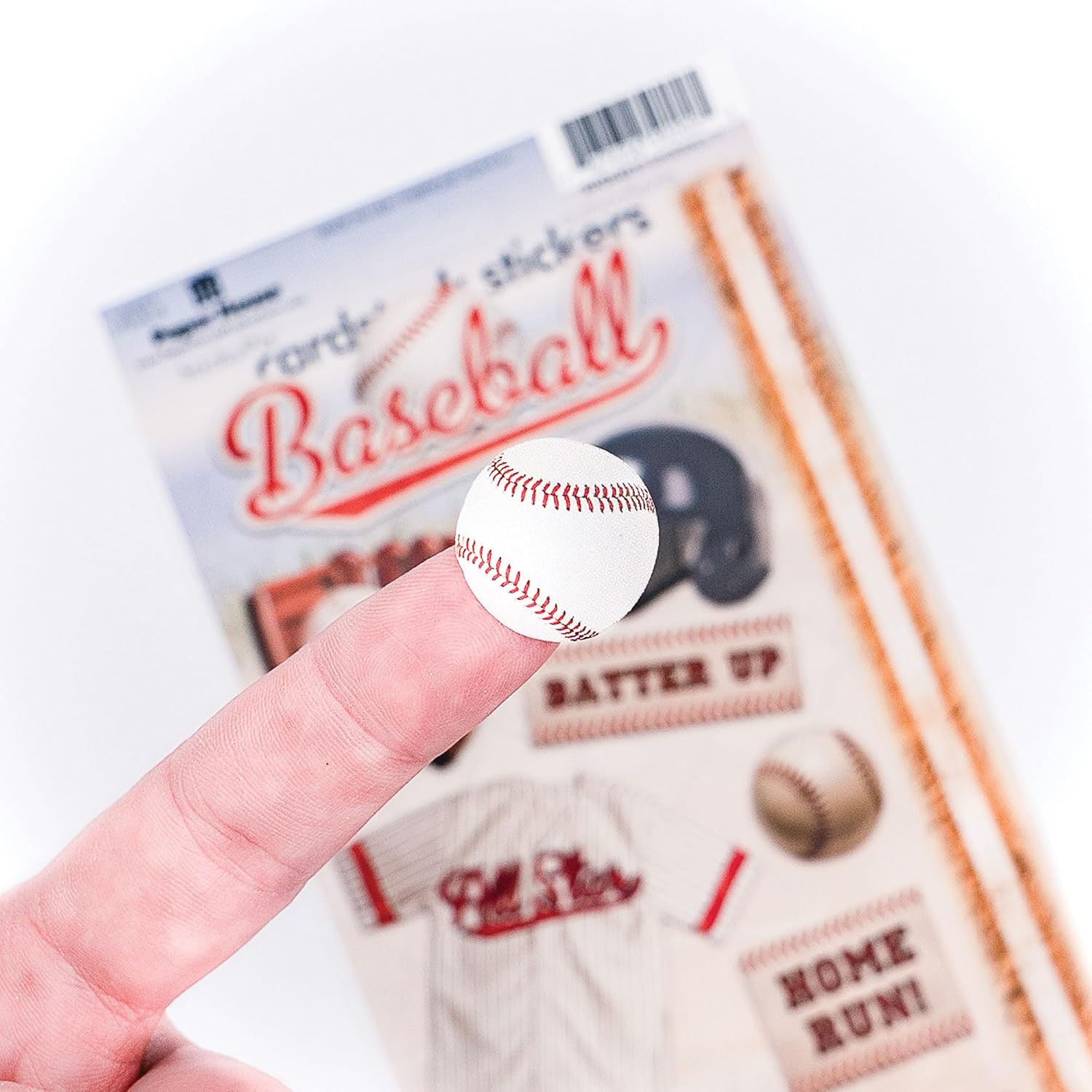 Paper House Productions Cardstock Sticker Sheet for Crafts, Scrapbooking & Collecting - Baseball image 3