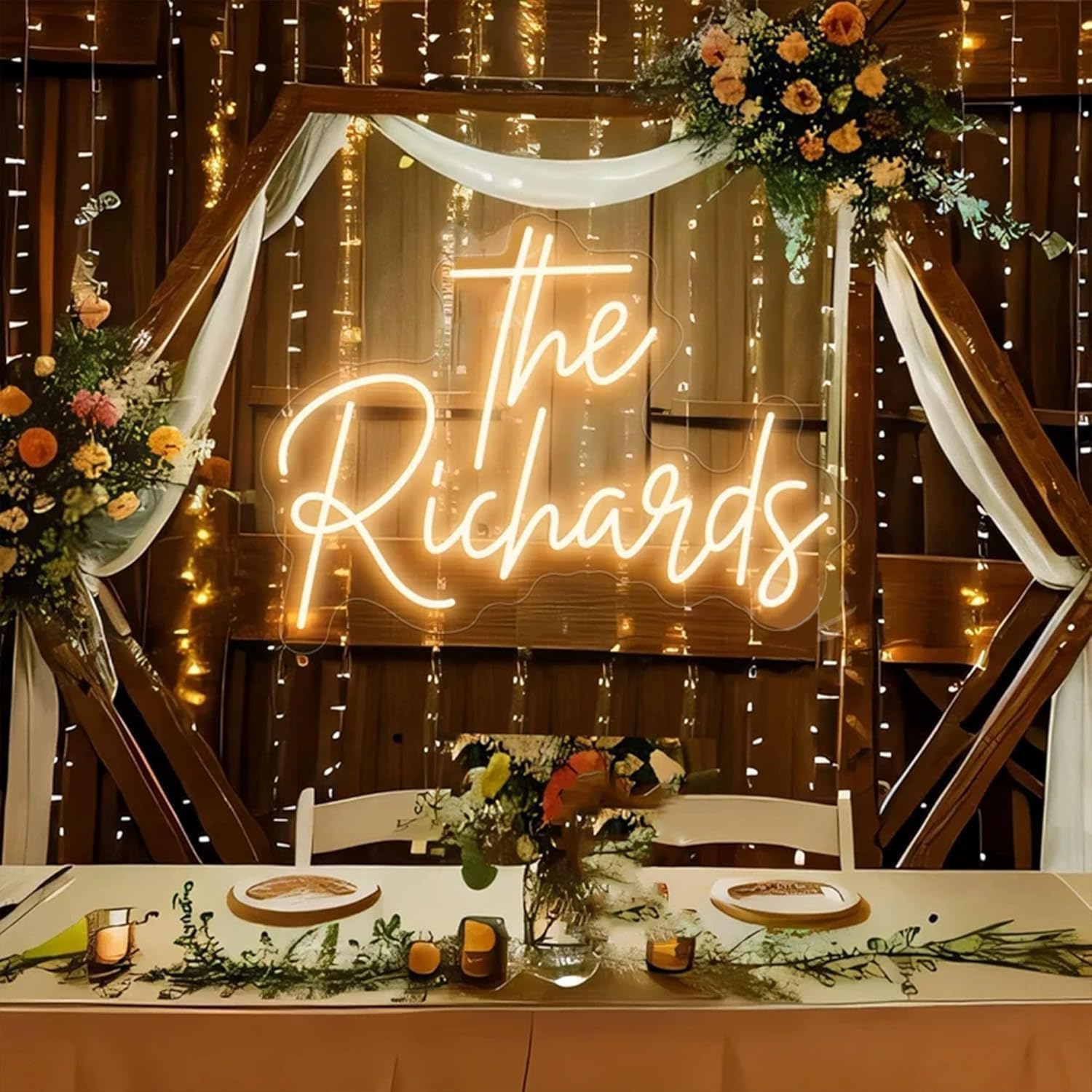 Custom Neon Sign, Custom LED Neon Sign Customizable for Wedding Bar Salon Beauty Business Light Up Name Sign Personalized Neon Light Suitable for Events Birthday Decorations