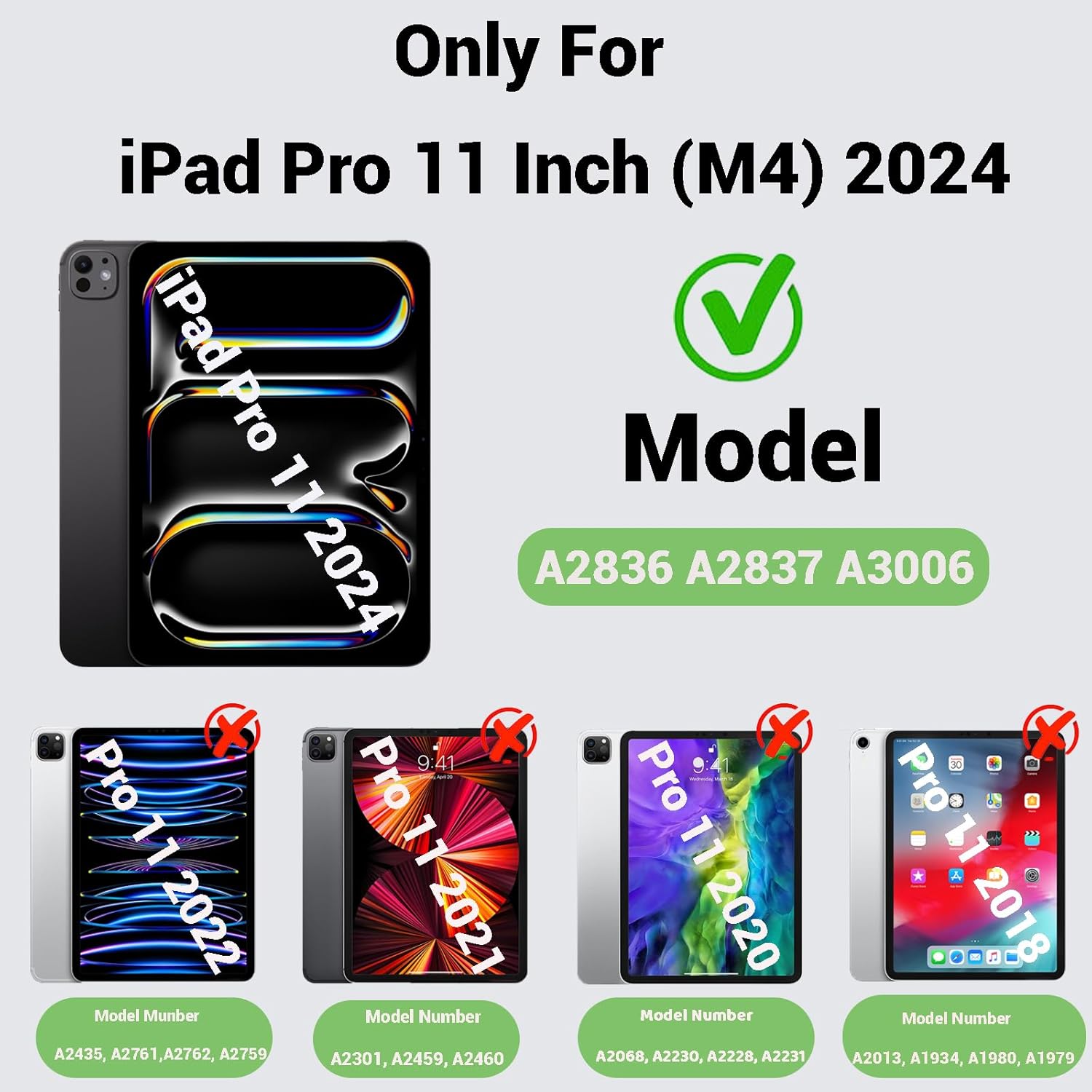 for iPad Pro 11 inch Case M5 2025/M4 2024, Shockproof Case for iPad Pro 11 M5/M4 with Screen Protector/Pencil Holder/Rotating Kickstand [Hand & Shoulder Strap],Black+Blue