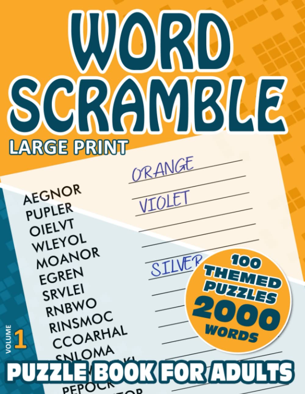 Word Scramble Puzzle Book for Adults | Large Print: 2000 Themed Anagram Word Jumbles