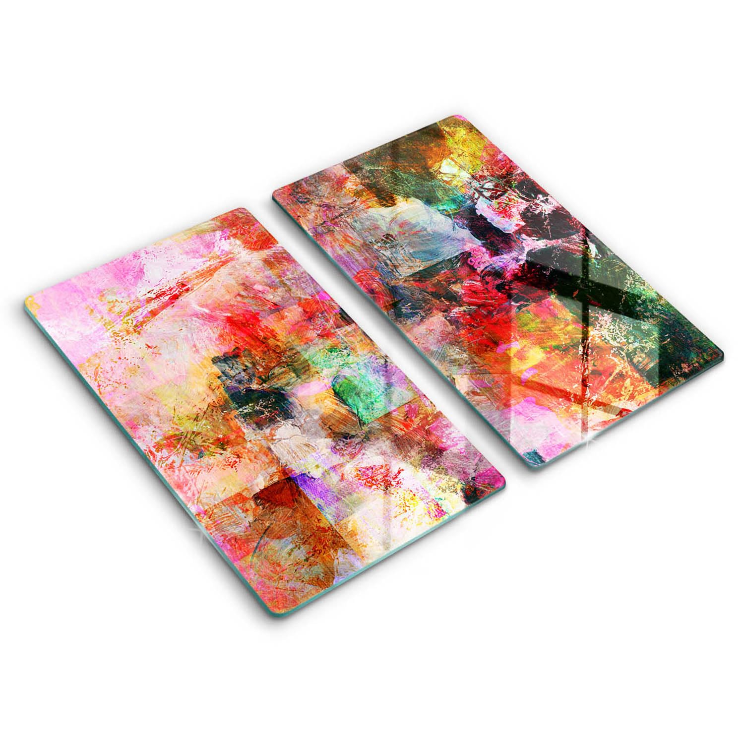 Planche à découper induction 2x30x52cm protection plaque verre cuisine Wallfluent peinture