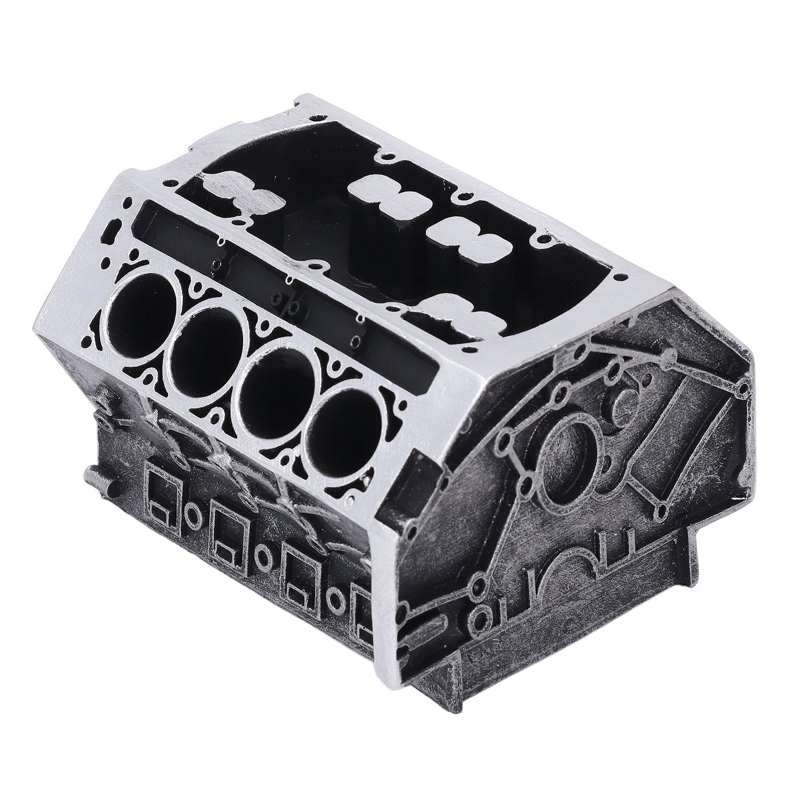 Porte-stylo moteur V8 en résine Qcwwy et support de cartes pour bureau