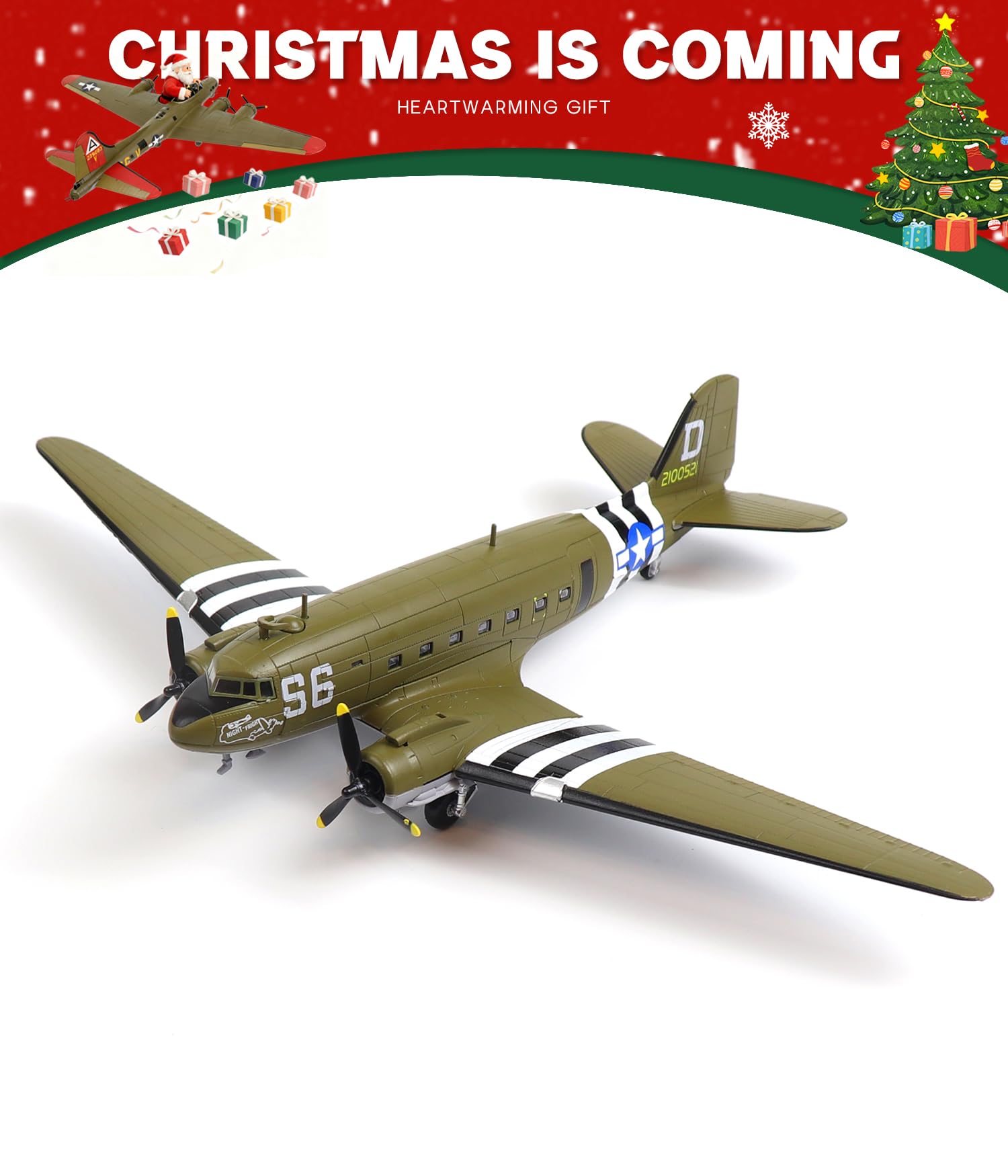 C-47 SKYTRAIN プラモデルキット Amazon.com: NUOTIE Douglas C-47 Skytrain 1/100 Metal Diecast