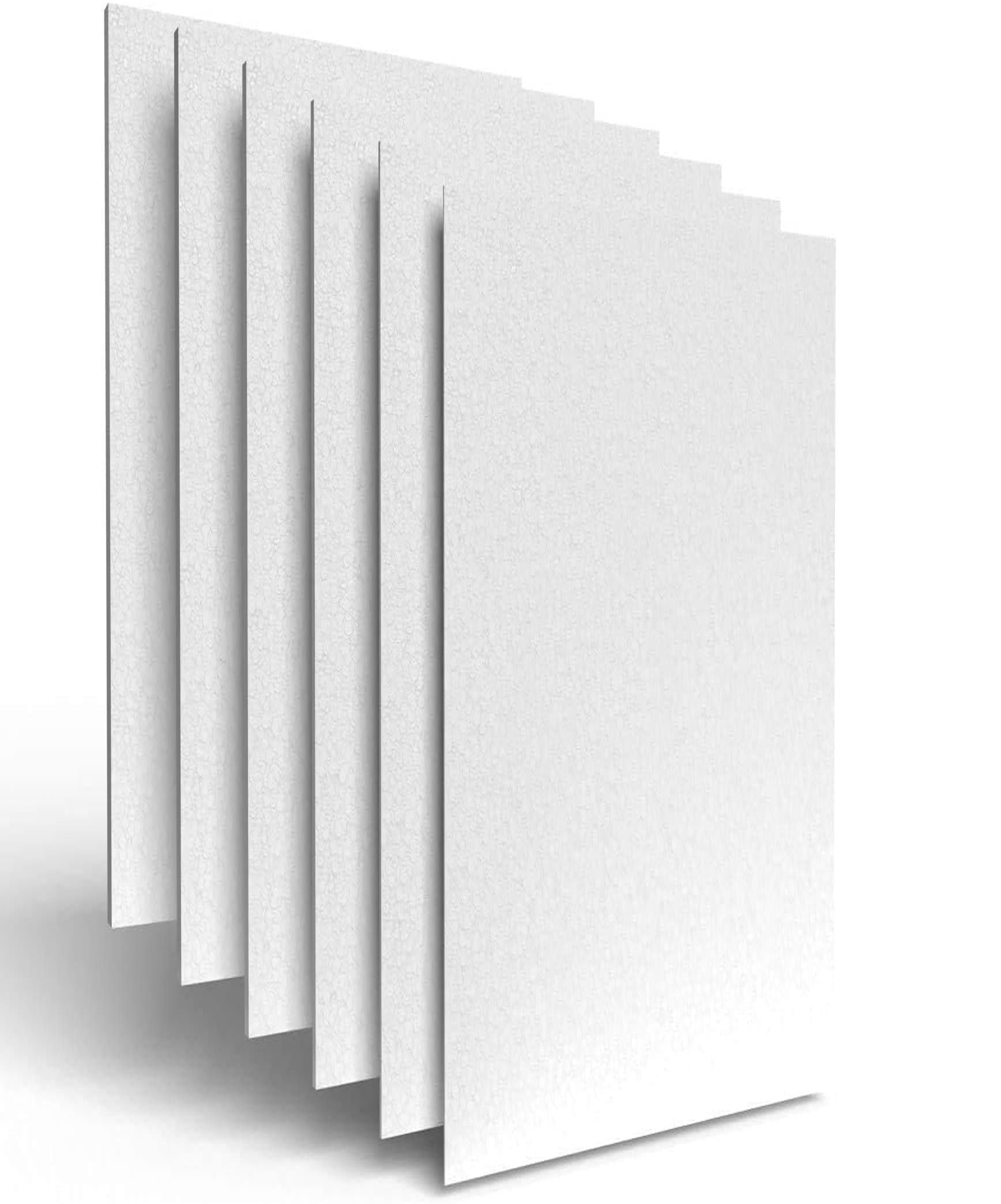 D. & D. Polistirolo® - Láminas de poliestireno multiusos de 100 cm x 50 cm, Densidad: 15 kg/m³ (18 placas de 2 cm)