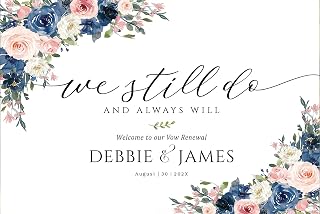 Vow Renewal Sign, Vow Renewal Decor, We Still Do Sign, Anniversary Wedding Sign, Established Sign, Vow Renewal Invitation Yard Sign