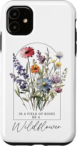 Miniatura 10 de Funda para iPhone 11 Pro In A Field Of Roses Be A Wildflower Vintage Flower & Quotes
