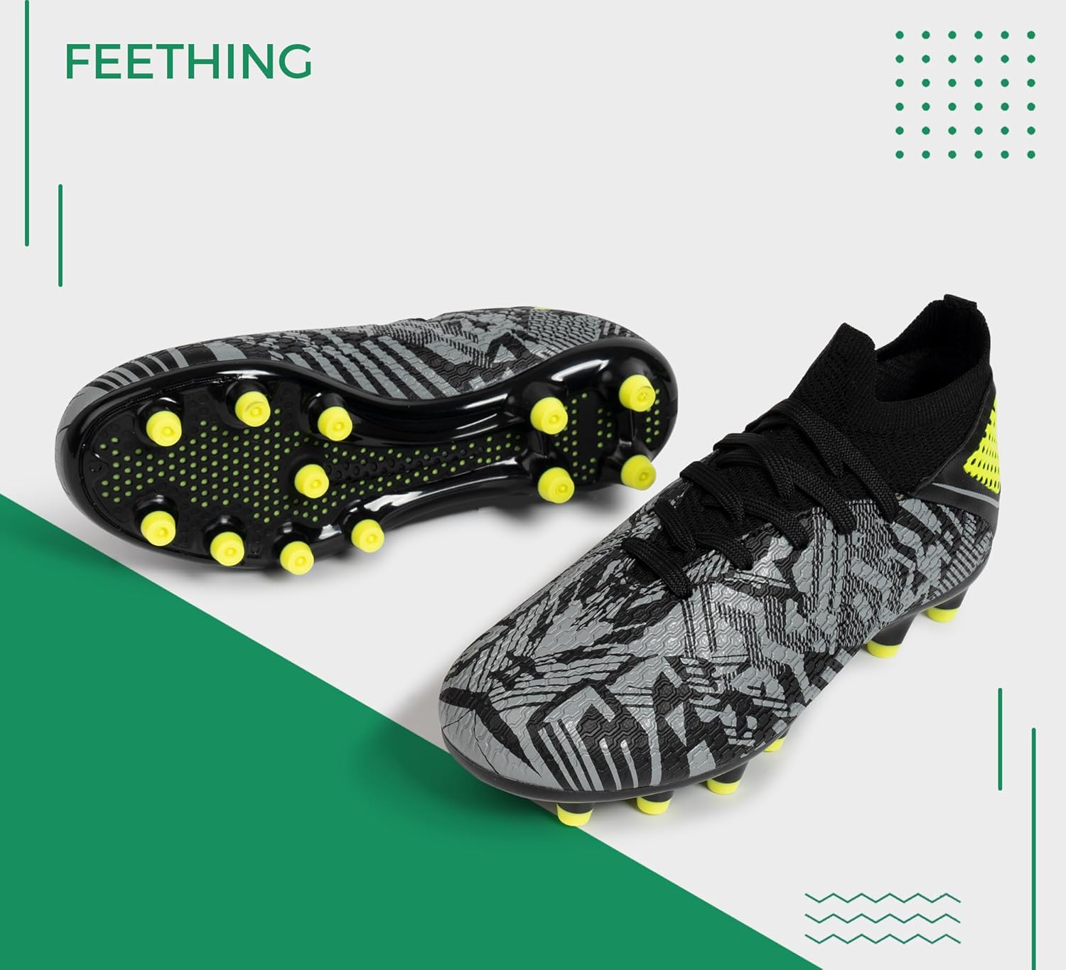 Boys Soccer Cleats Girls Youth High Top Futsal Soccer Shoes Outdoor Athletic Football Cleats Little Gig Kids