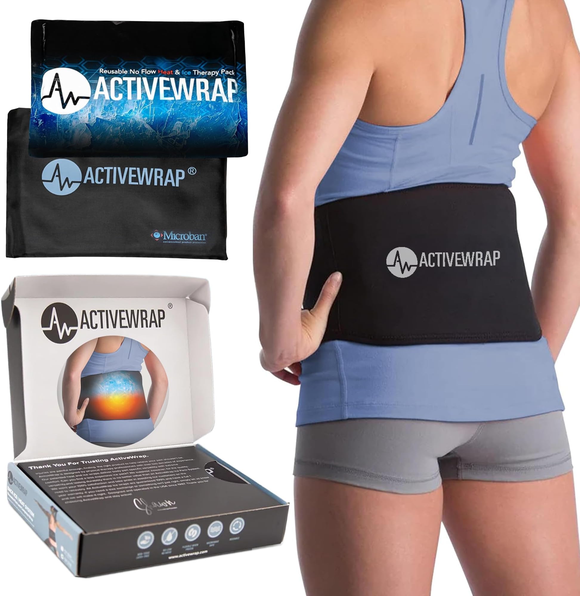 ActiveWrap Back Wrap Black L/XL