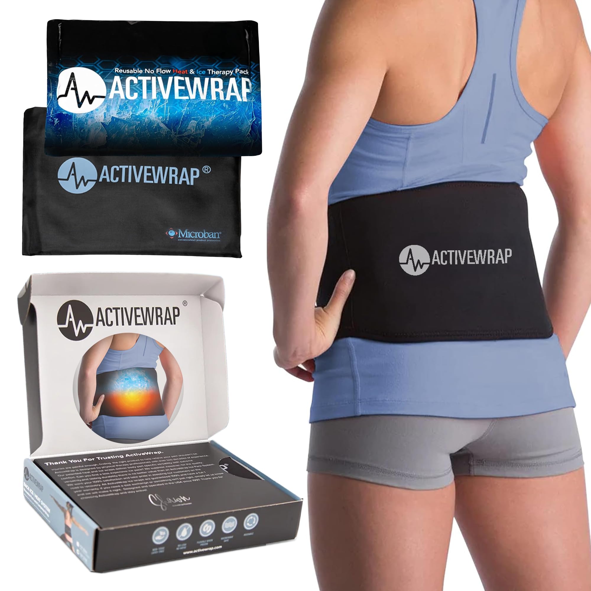 ActiveWrap Back Wrap Black L/XL
