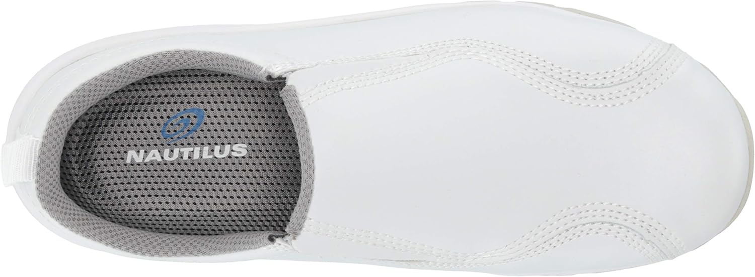 Nautilus Circuit Composite Toe Shoes for Women - Non-Slip, SD-10 Safety Shoes – Scratch Resistant, White
