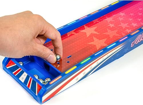 Miniatura 6 de Merchant Ambassador Retro Arcade Electronic Alley-Ball - Juego de mesa, pista de 3 pies, marcador y efectos de sonido, 1-2 jugadores, a partir de 6