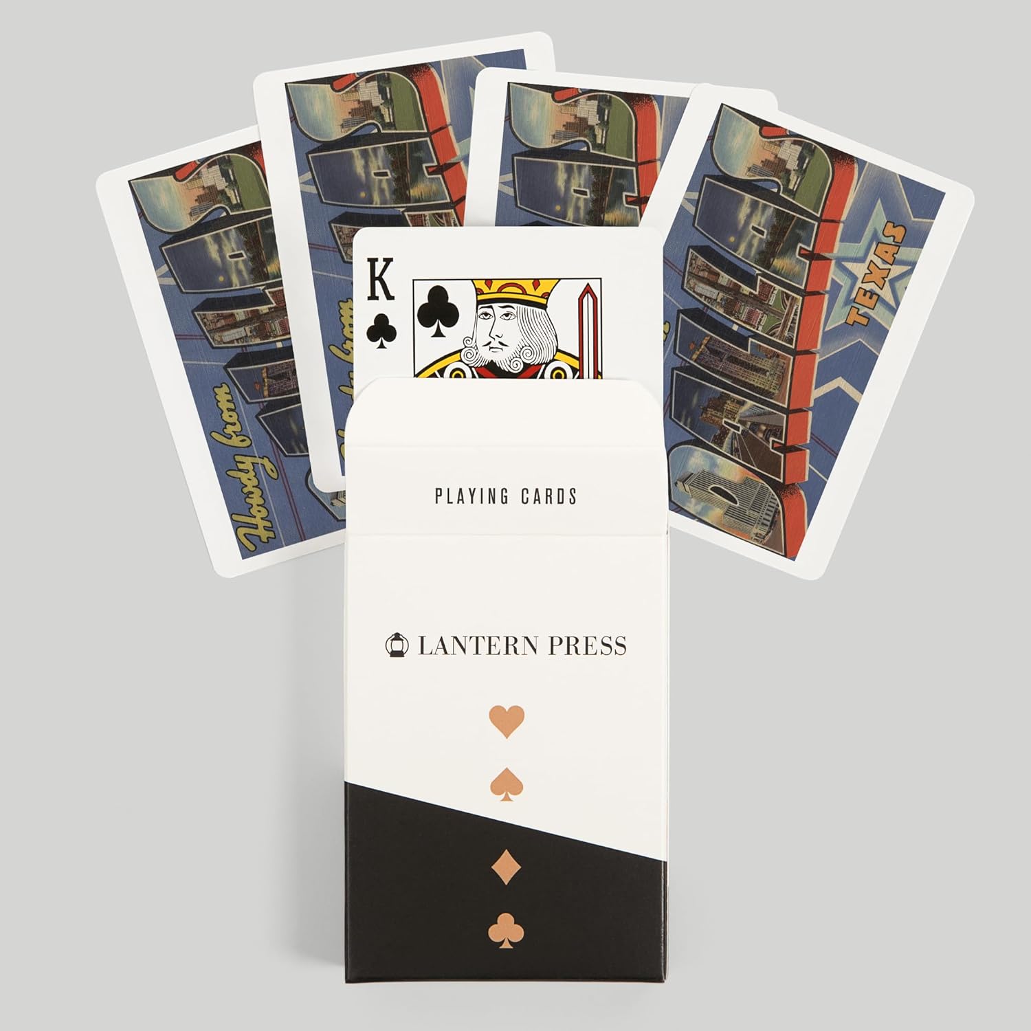 Lantern Press Howdy from Dallas, Texas, 52 Playing Cards for Adults, Poker Size Card Deck