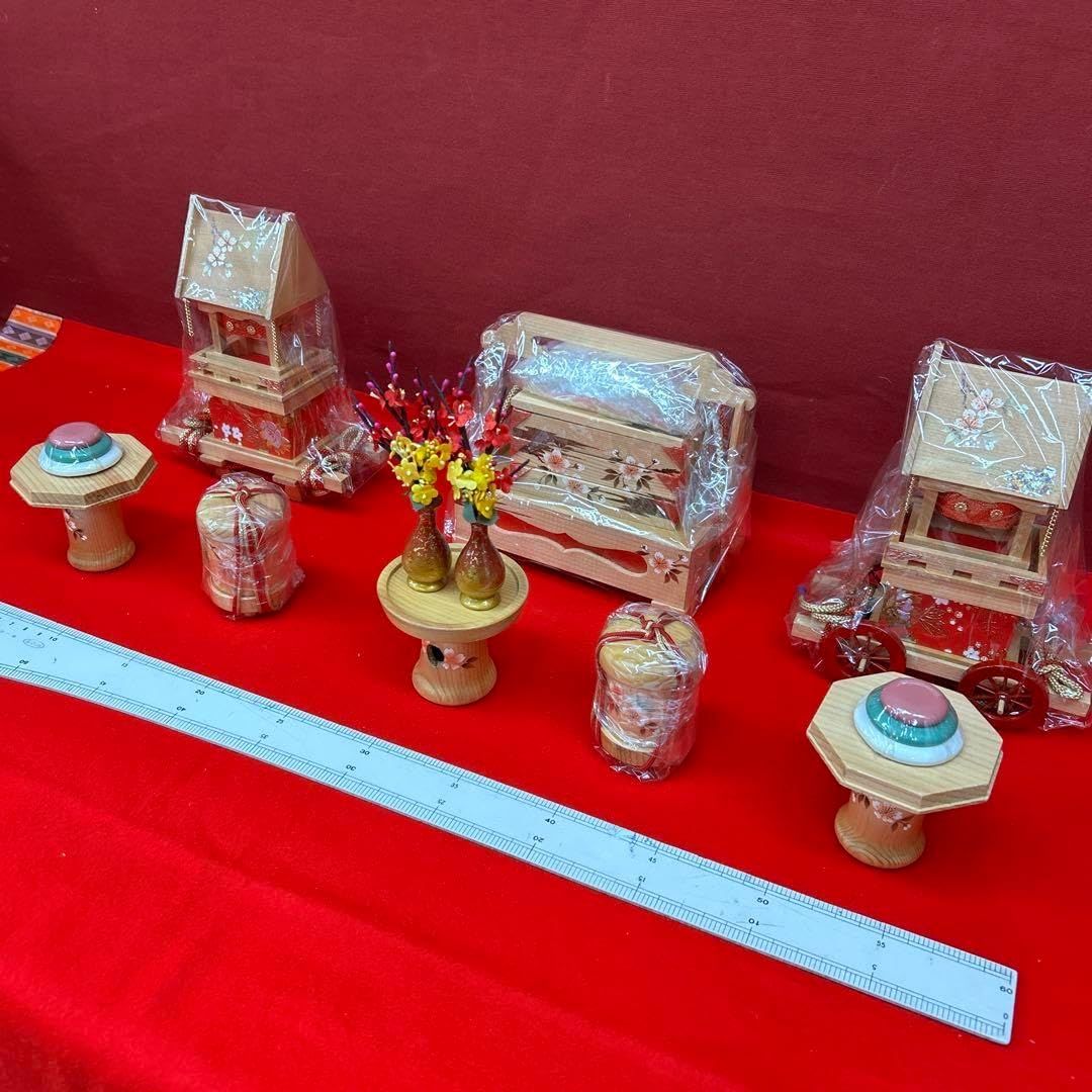 30号6点セット 雛道具 展示品 184】売り切り価格！30号6点