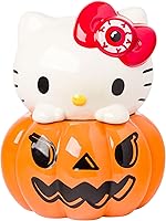 Vista 18 de Silver Buffalo-Tarro de cerámica para dulces, galletas o aperitivos con tapa hermética de bambú, de Hello Kitty, de Sanrio, con disfraz de esqueleto